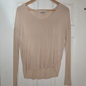 Express loose fitted long sleeve soft stretchy shirt